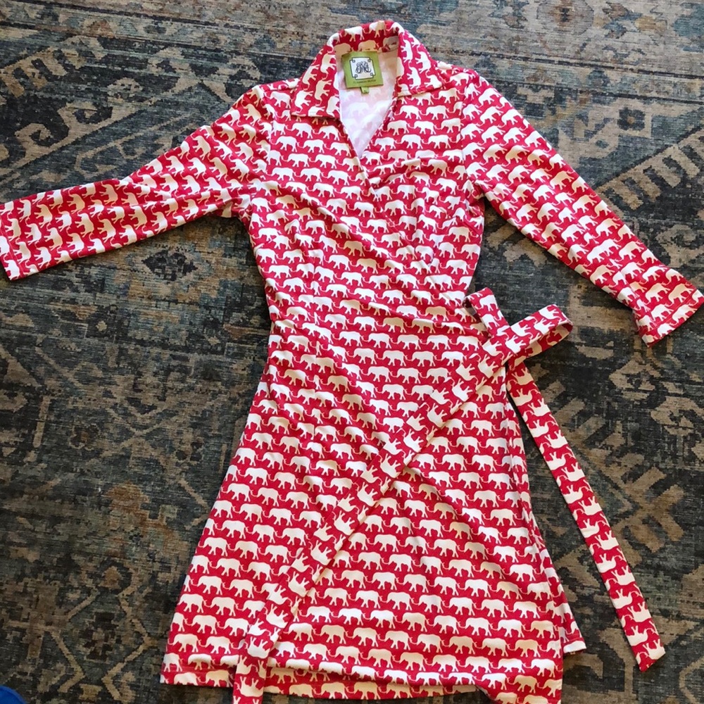 Elizabeth McKay Size S Elephant wrap dress